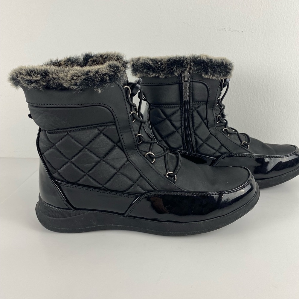 Lindsey Lace up Boots By Totes Woman’s Size 8